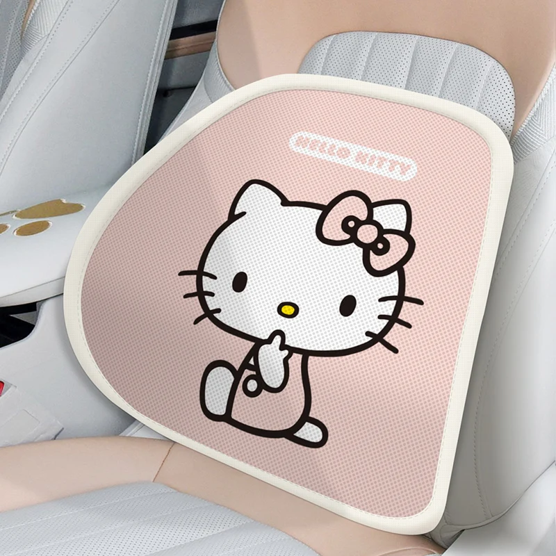 Sanrio motorista de carro travesseiro lombar almofada lombar respirável suporte cintura bonito dos desenhos animados olá kitty minha melodia acessórios do carro presente