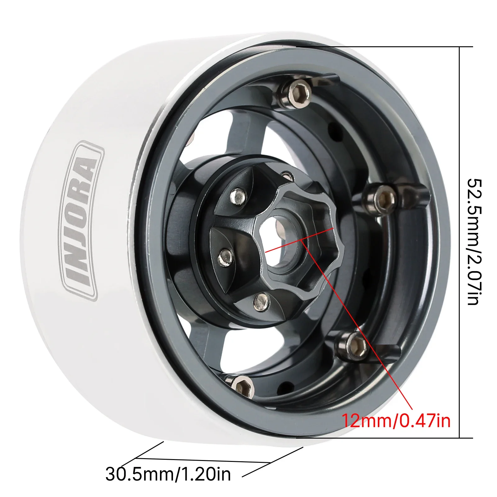 INJORA Aluminum Offset -10mm 1.9\