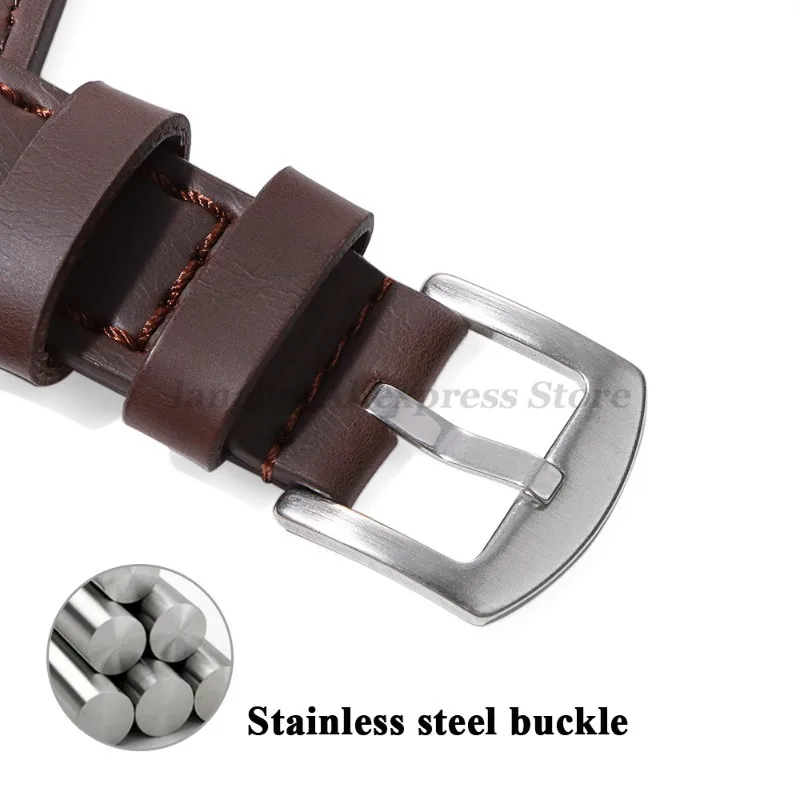 Ремешок для часов, спортивные винтажные кожаные ремешки для часов 18 мм, 20 мм, 22 мм, 24 мм для Huawei Watch GT4, 46 мм, ремень для часов Omega, аксессуары