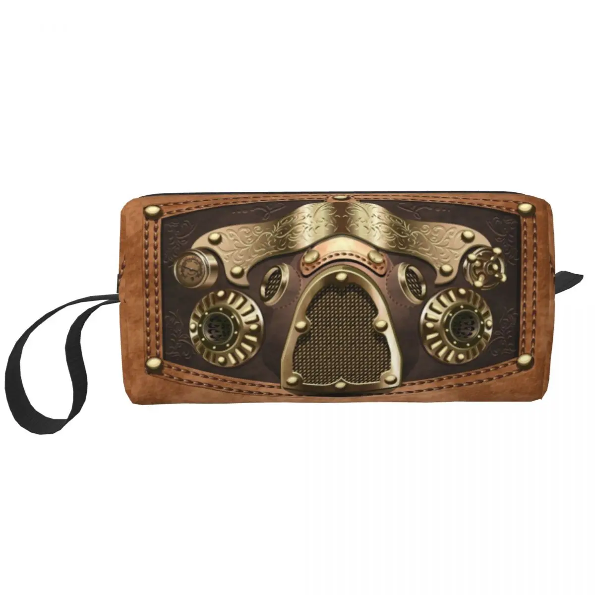 Custom Fashion Steampunk Toiletry Bag Women Fighter Pilot Makeup Cosmetic Organizer Ladies Beauty Storage Bags Dopp Kit Case Box