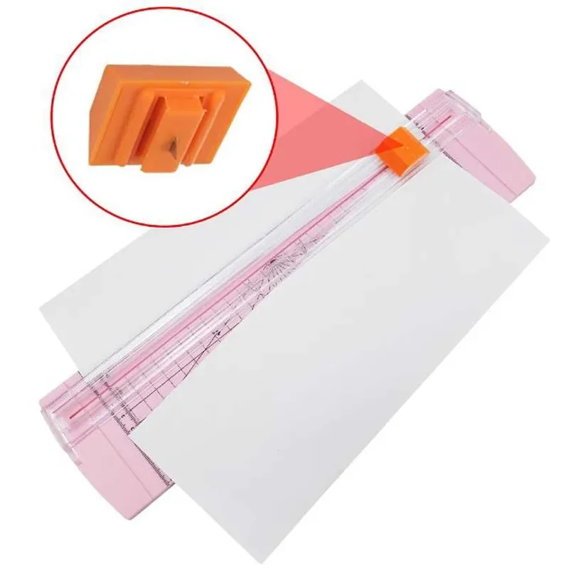A4 Size Paper Cutter, Non-Slip Bottom, Can Cut 45 ° -90 °   Angle, Suitable For Photo, Paper Trimming, 1Pc image 3