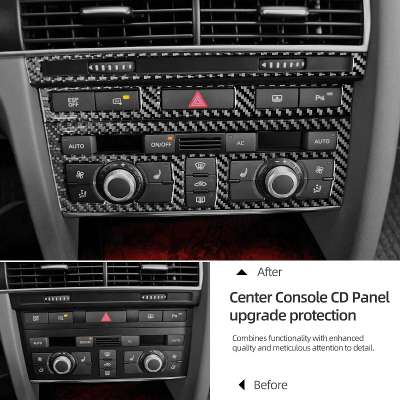 Vlarme pour Audi A6 C6 voiture Console centrale accoudoir couvercle