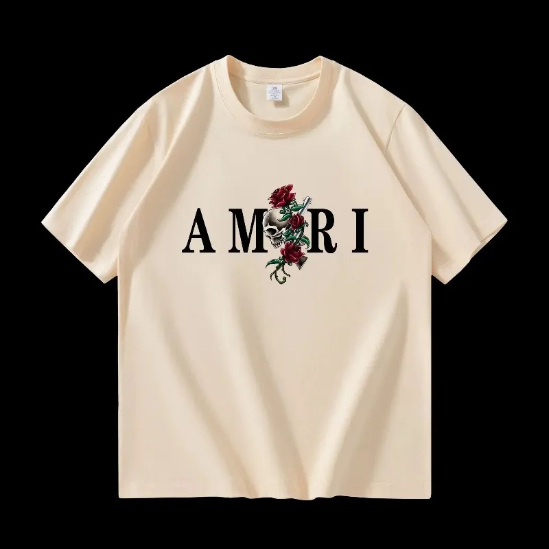 الرجال الساخن موضة القطن لينة الجرافيك الأعلى للذكور مصمم فاخر ريترو المتضخم ملابس للرجال صيف 2025 جديد تي شيرت #3