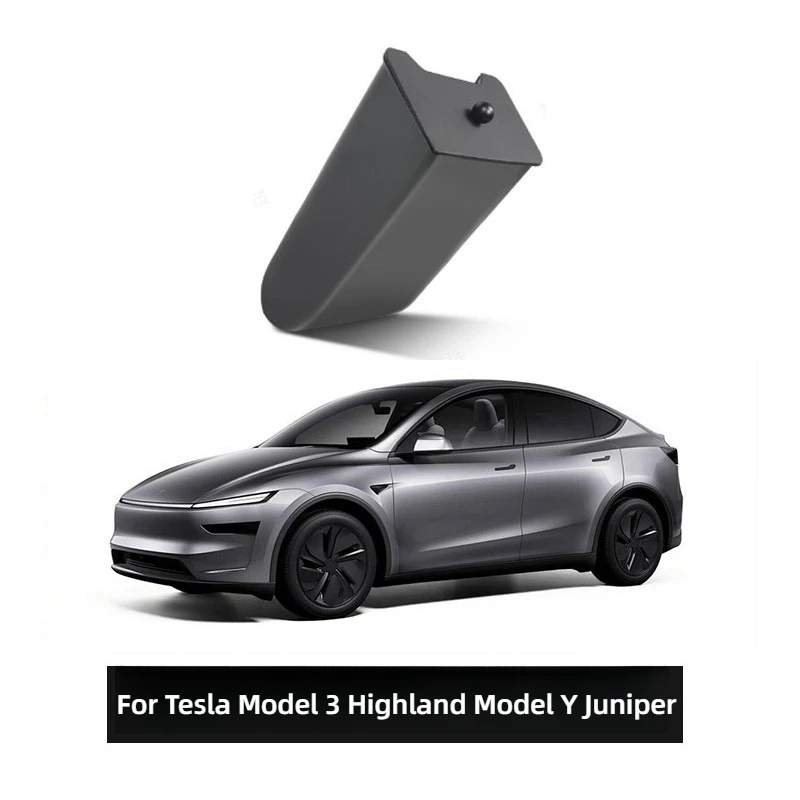 ل تسلا نموذج 3 هايلاند/نموذج Y العرعر المقعد الخلفي حاوية القمامة الخلفي صندوق تخزين داخلي صندوق القمامة المغناطيسي اكسسوارات السيارات