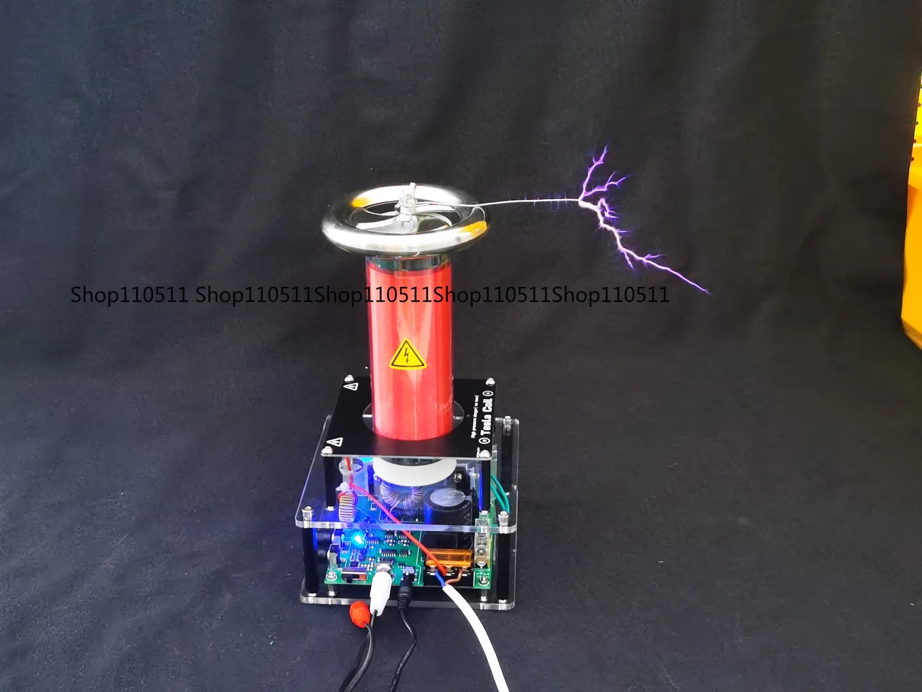 Desktop SSTC Solid State Music Tesla Coil, 10CM Arc Finished Product for Science Experiment and Display