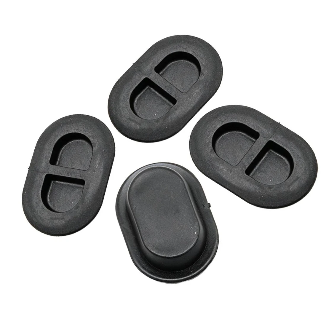 68194821 4pcs Rubber Oval Floor Pan Drain Plug Fit For Jeep Wrangler JK JL 68194821AA