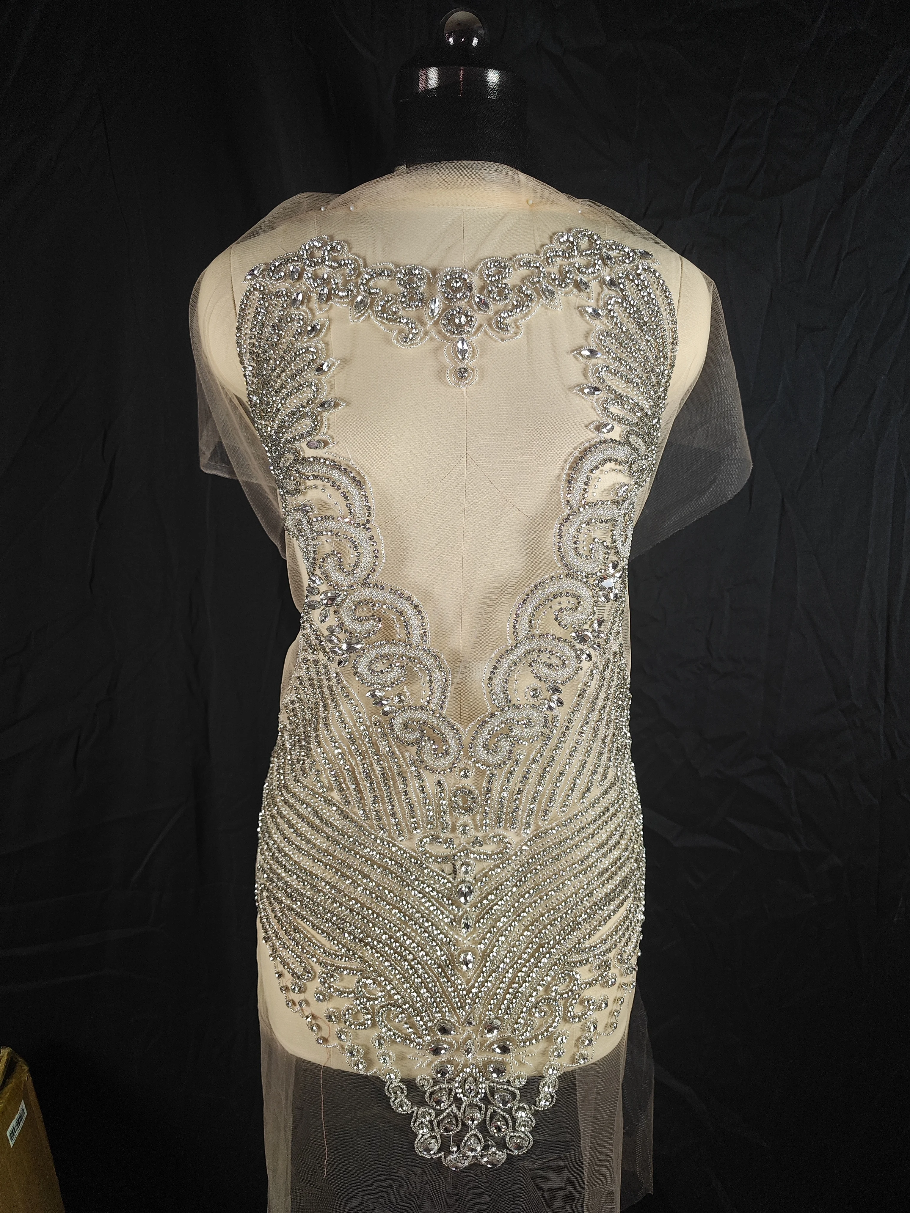 

Newest wedding dress cocktail dress Beautiful Quality Perfect Material Sexy Lady Silver Diamond Bodice Applique JY141