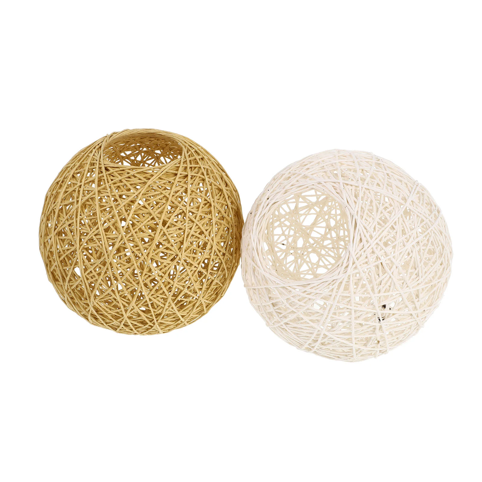 

2 Pcs Dust-proof Ball Takraw Lampshade Ceiling Decor Lamparas Exteriores Pared Paper Rope