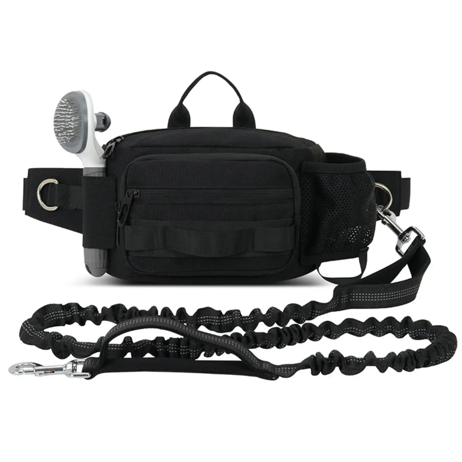Dog Walking Belt with Leash Handsunrestricted Dog Walking Bag Adjustable