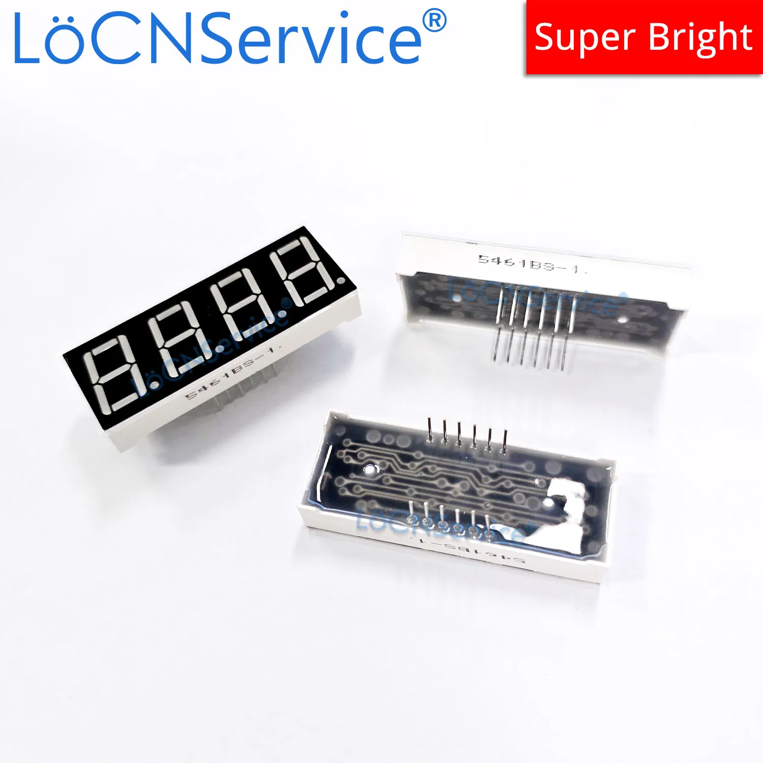 LoCNService 30PCS 0.56Inch Digital Tube LED Display 4 Bit Red Yellow Green Blue White Common Anode / Cathode 7 Segment 0.56 inch