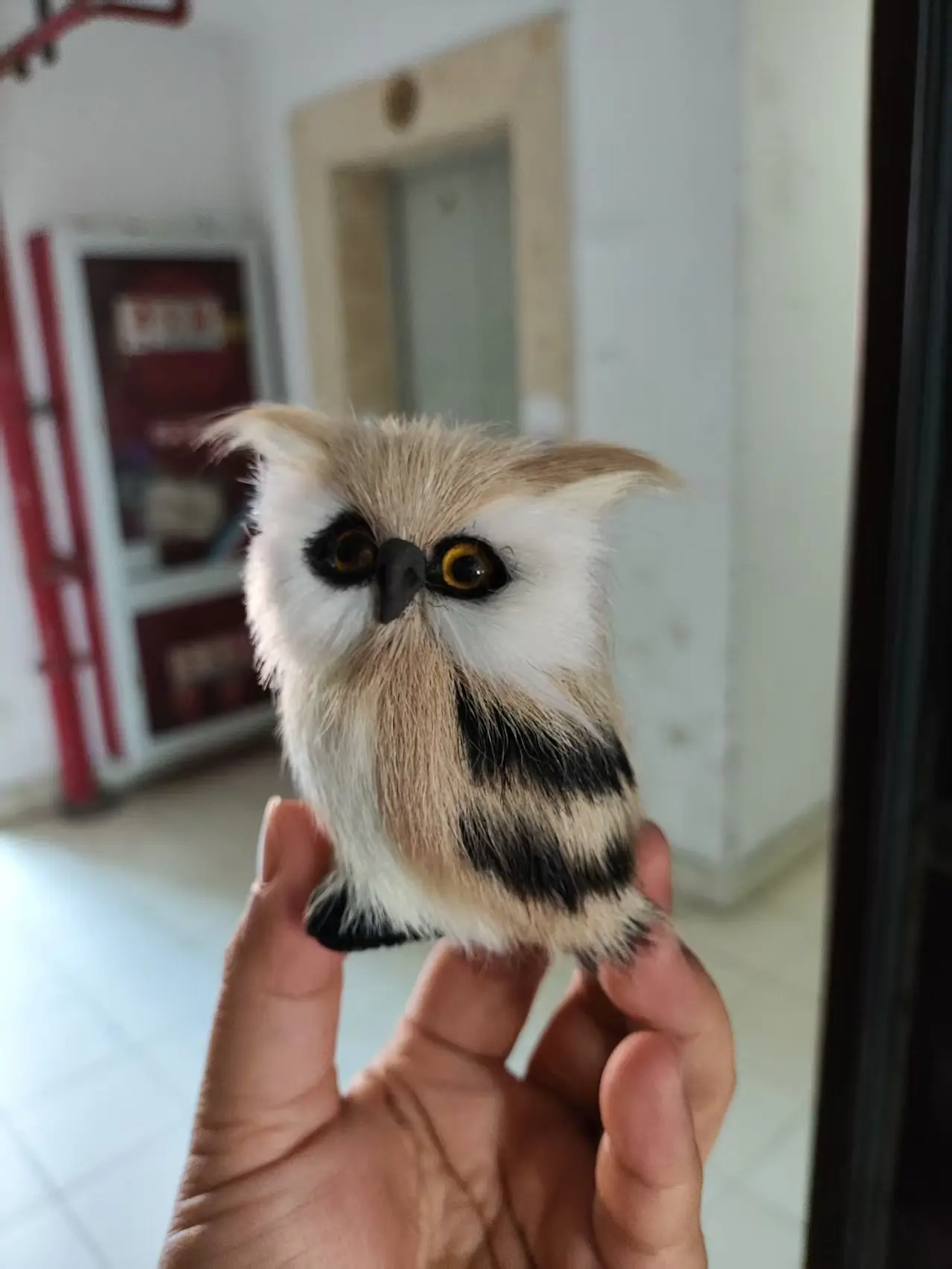 mini 9x7m simulation night owl model,polyethylene&furs owl handicraft home decoration gift a1760