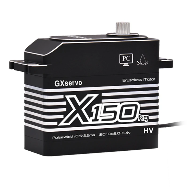 GXservo Full Kim Loại Động Cơ Không Chổi Than 100KG 120KG 130KG 150KG Mô-men Xoắn Cao Servo Cho 1/5 1/6 RC xe Thuyền Công Nghiệp Phụ Kiện