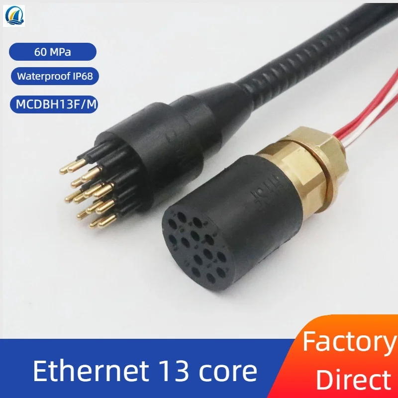 Ethernet 13 Core Underwater Connector Can Be Interchanged with Subconn Sea Copper Material2026 new