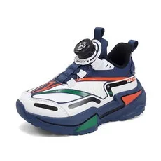 Nuevas zapatillas de deporte para niños, zapatos deportivos suaves de cuero Pu a la moda para niños, zapatos deportivos de lujo para exteriores, antideslizantes, para correr en la escuela, baloncesto para niños