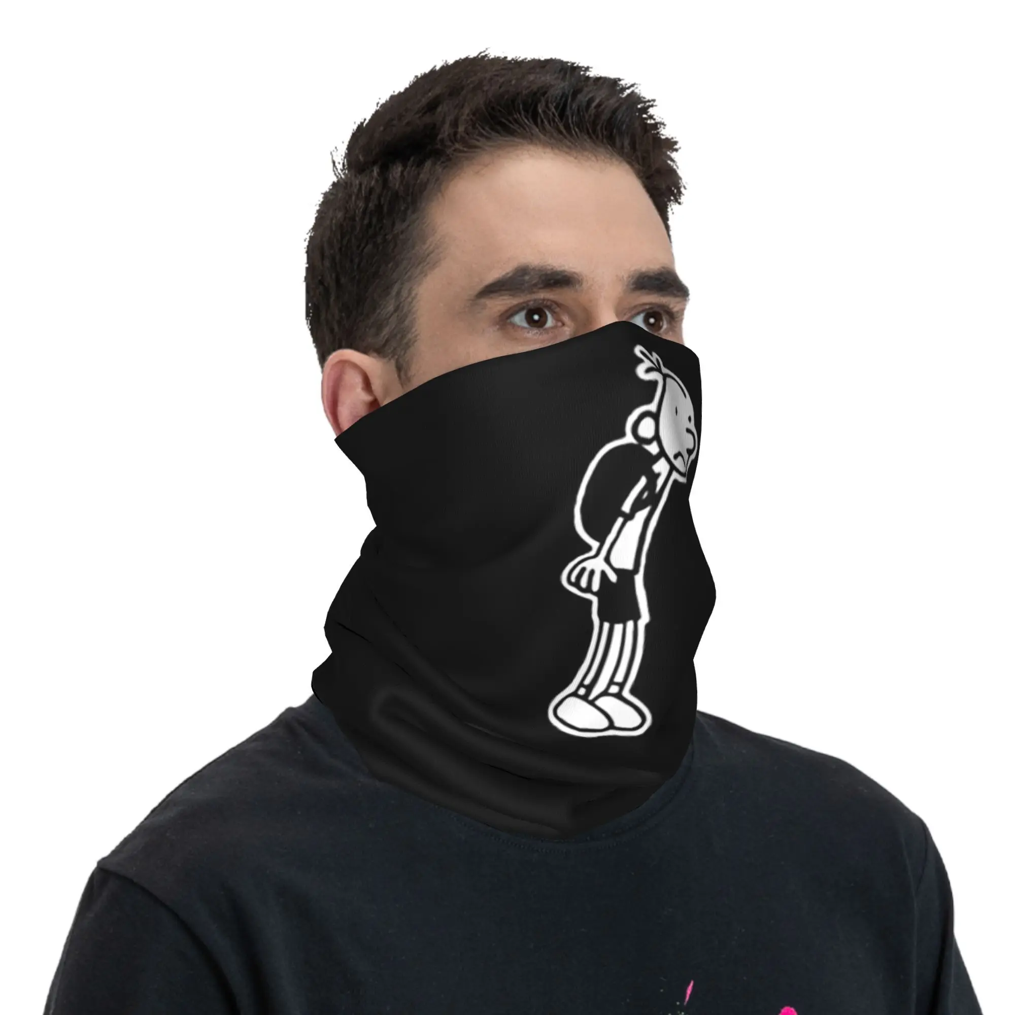 Dagboek van een Wimpy Kid 1-bandana-nekhoes Bedrukte wikkelsjaal Warme hoofddeksels Rijden Unisex Volwassen Winter