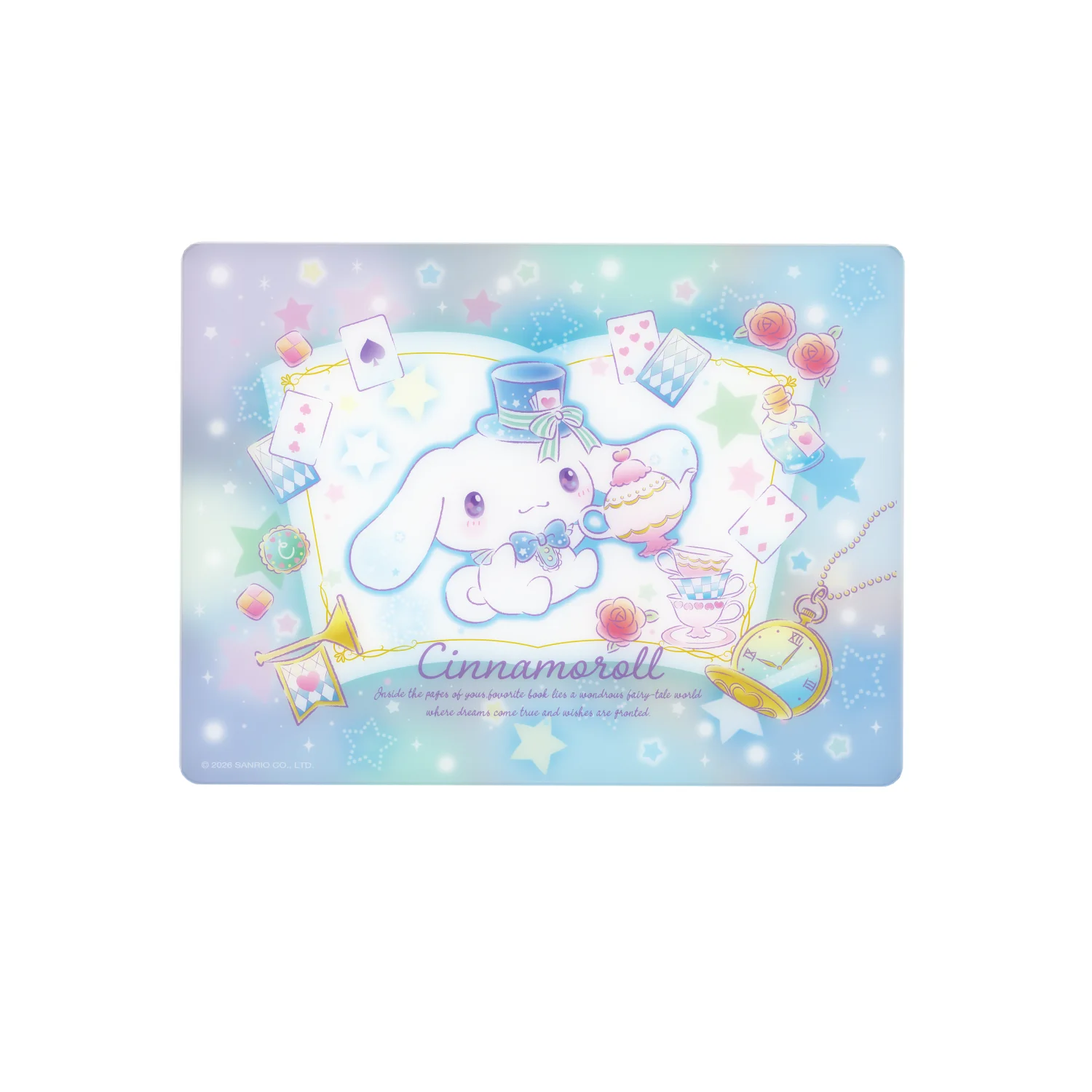 Akko Gaming Muismat Cinnamoroll Thema 40x30cm Gehard Glas Anti-Kras UV Coating E-Sport Mat Muismat Voor Laptop PC Kantoor