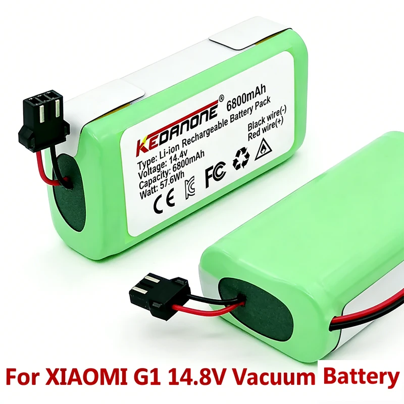 

6800 14.4V Li-ion battery for Cecotec Conga Excellence 950 990 1090 Ecovacs Deebot DN621 601/605 Eufy RoboVac 35C Panda i7 V710