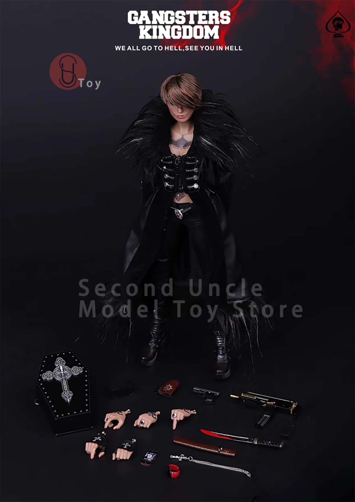 DAMTOYS DAMGK008 1/6 Gangster Kingdom Handsome Woman Warrior Action figure Full Set Collectible Toys