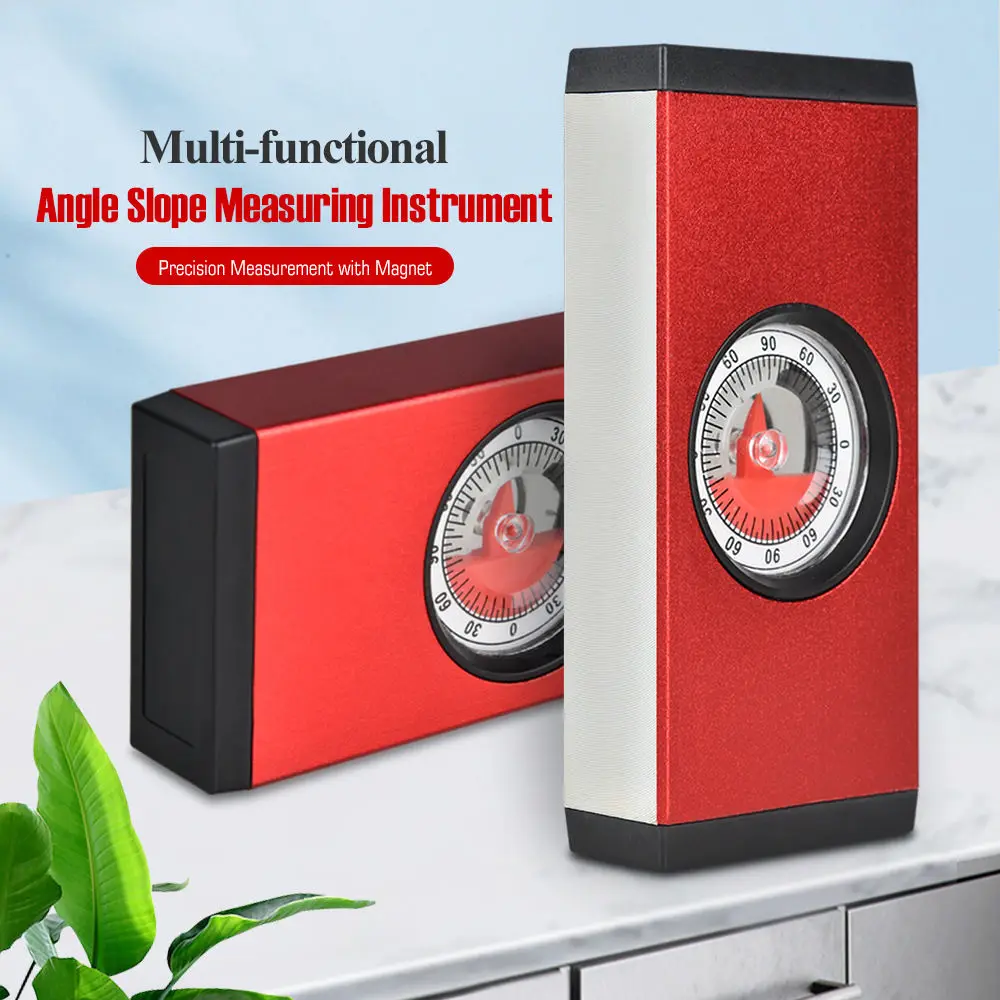 Multi-function Angle Slope Measuring Instrument0 - 90°Magnetic High Precise Angle Level Finder Slope Protractor Tilt Level Meter