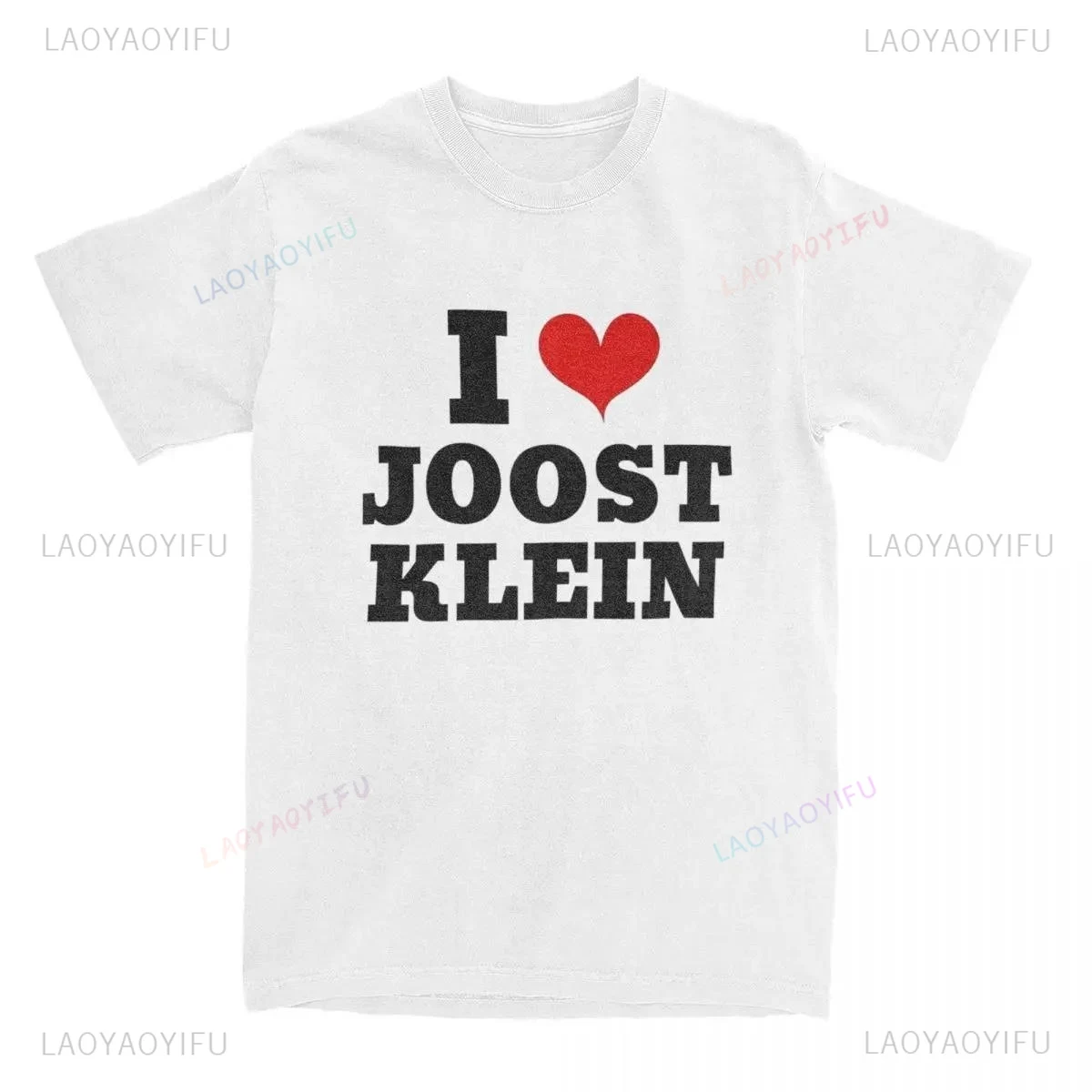 I Love Joost Klein Cotton Tshirt Novelty Fashion Tee Shirt Casual Short Sleeve O Neck T-Shirt Hip-hop Harajuku Summer Clothing