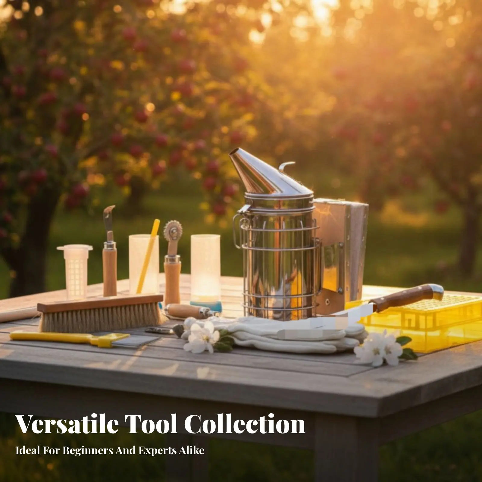 

Beekeeper Beginner Kit Multi-Functional Beekeeping Tool Set Beekeeper Tool Set Perfect Gift Apiary Supplies for Honey Harvesting