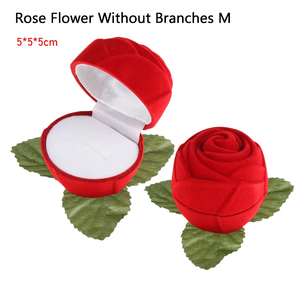 

Lovely Display Gift Holder Package Wedding Ring Boxes Bracelet Container Velvet Jewelry Box Earrings Holder