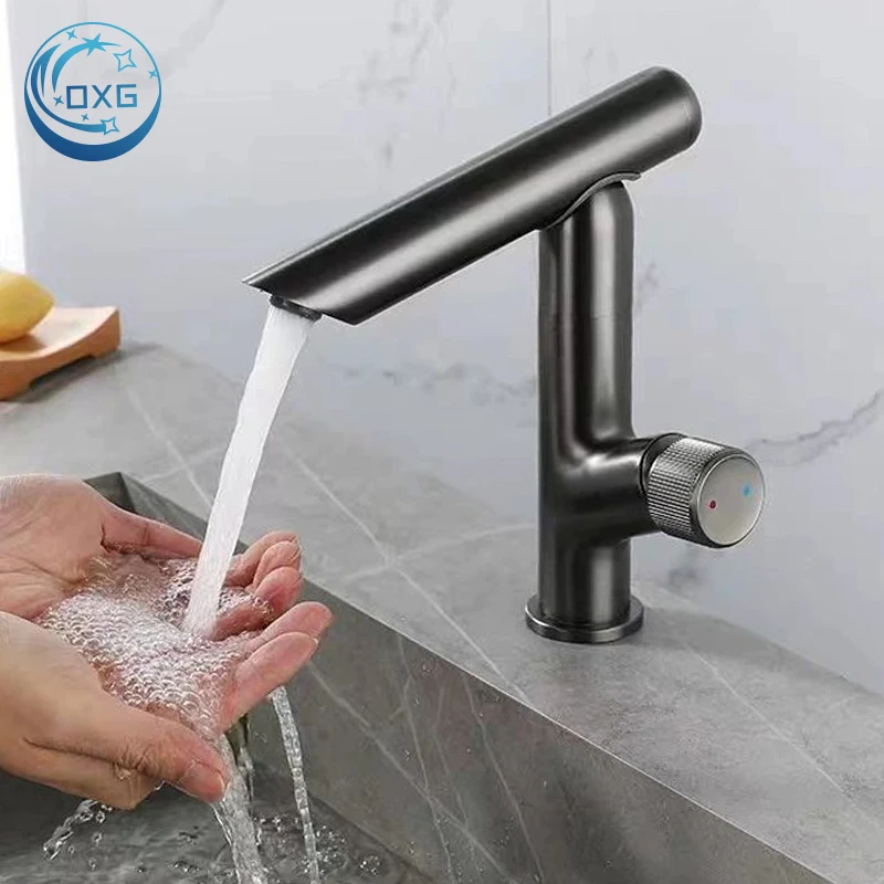 

OXG латунный смеситель для раковины, смеситель для раковины в ванной комнате, смеситель для раковины, носик, насадка, бесплатная регулировка, смеситель для умывальника, краны