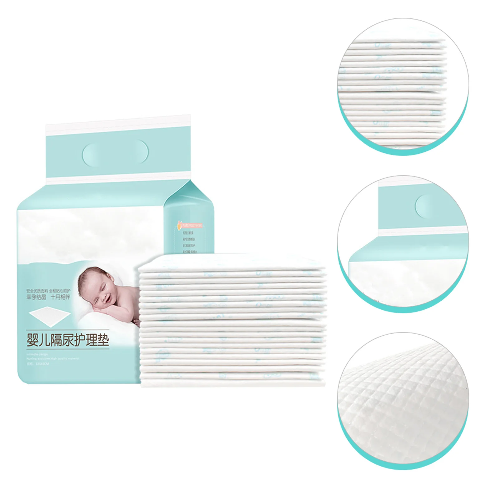 

20Pcs Baby Diaper Pads Soft Breathable Changing Pad Liners for Newborn Diaper Changes Ideal Gift for Baby Boys Girls Absorbent