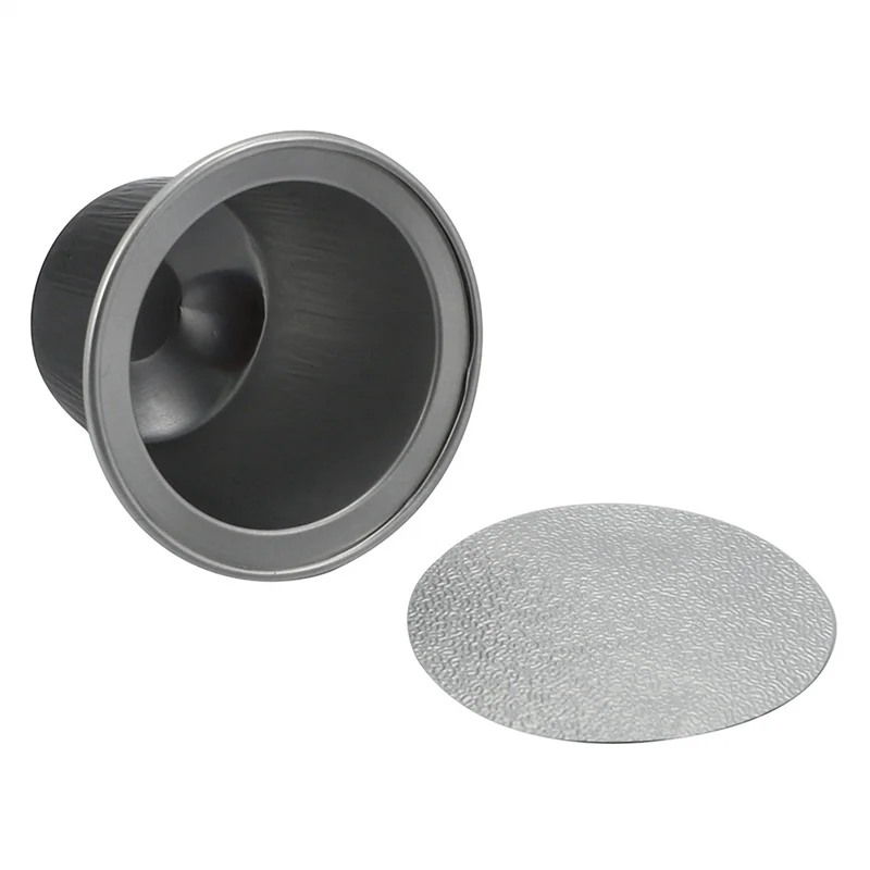 A63M-300 مجموعات كبسولات القهوة القابلة لإعادة الملء كوب كبسولات القهوة القابل للتصرف التعبئة والتغليف لوازم المقهى لنسبرسو الأسود