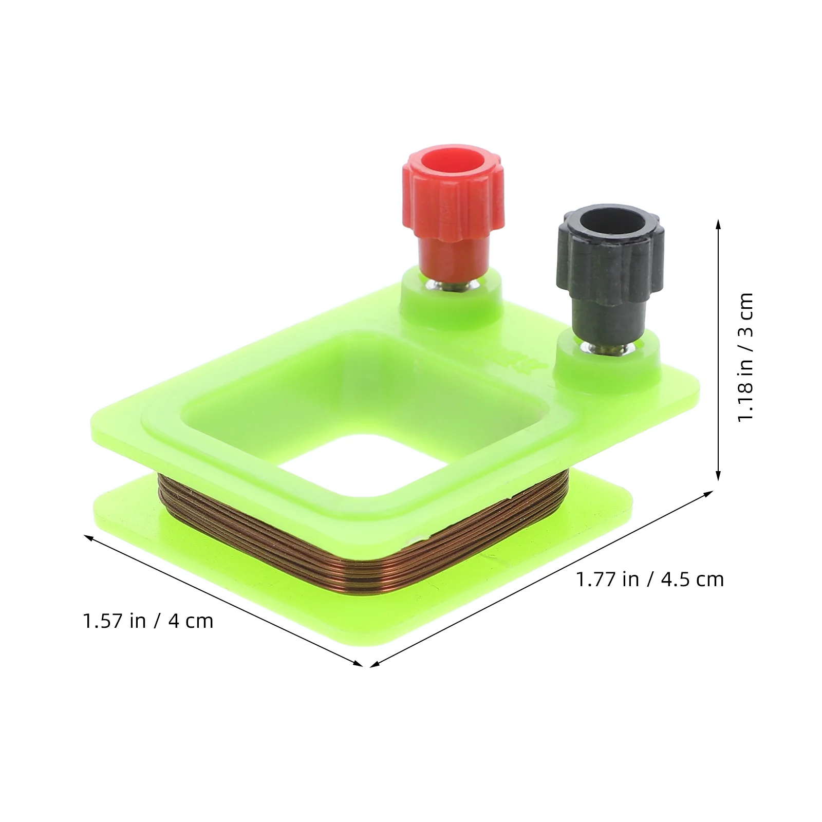 Perangkat Demonstrasi Lab Kumparan Induksi Magnetik Alat Sains Pendidikan Persegi Plastik