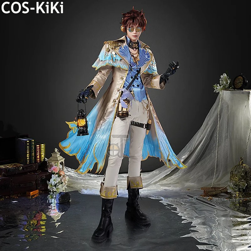 COS-KiKi Identity V Naib Subedar Mercenary Game Suit Handsome Uniform Gorgeous Cosplay Costume Halloween Party Outfit Men