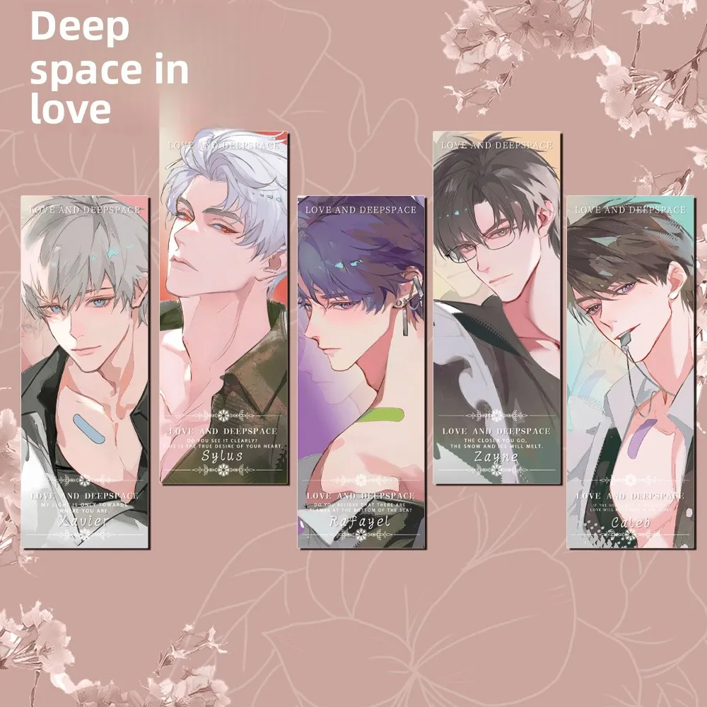 

Love and Deep Space High Appearance Level Laser Ticket Rafayel Xavier Zayne Sylus Caleb Game Peripheral Bookmarks