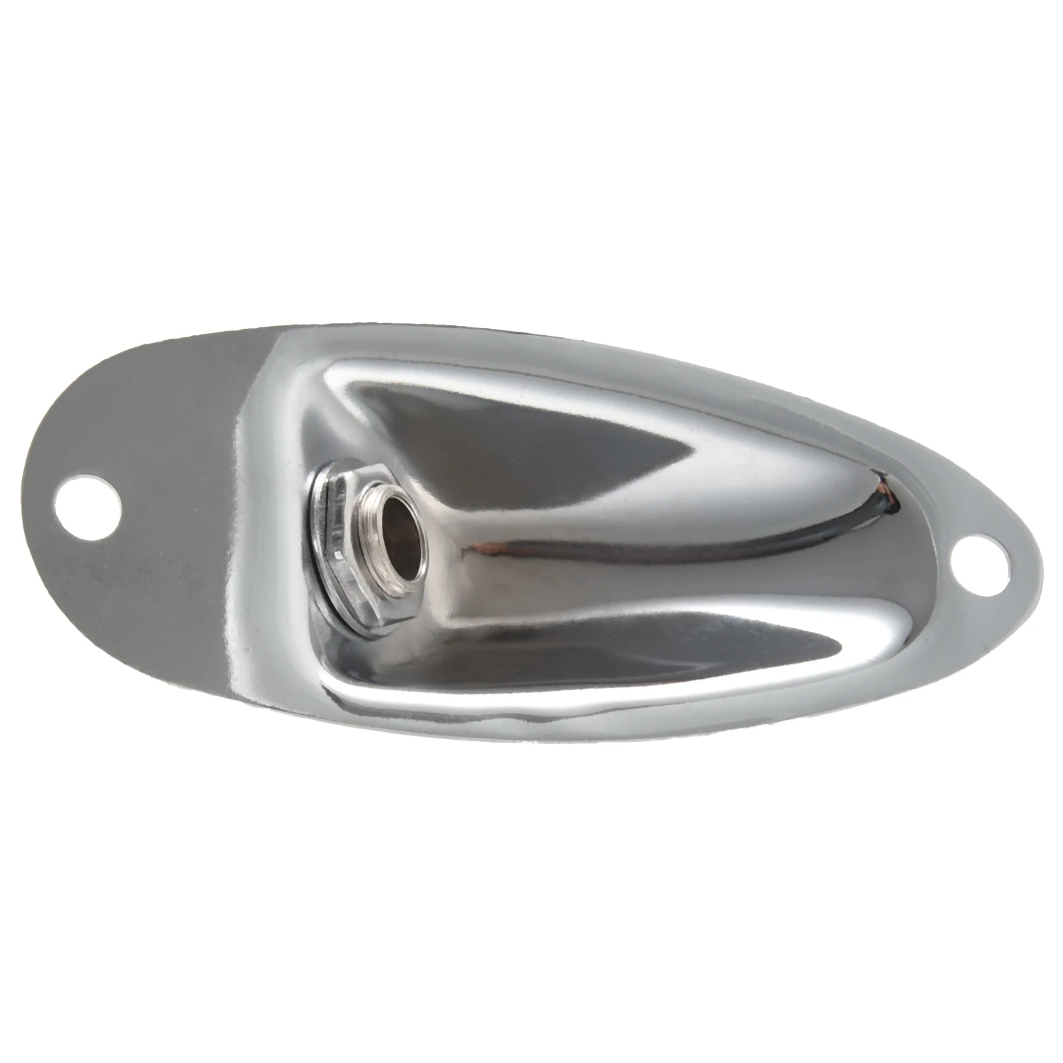 Экологически чистый 1 шт. разъем для гитары для лодки, 1/4 дюйма, входной выход, разъем 6,35 мм, хром, серебристый цвет для деталей гитары в стиле FD Strat