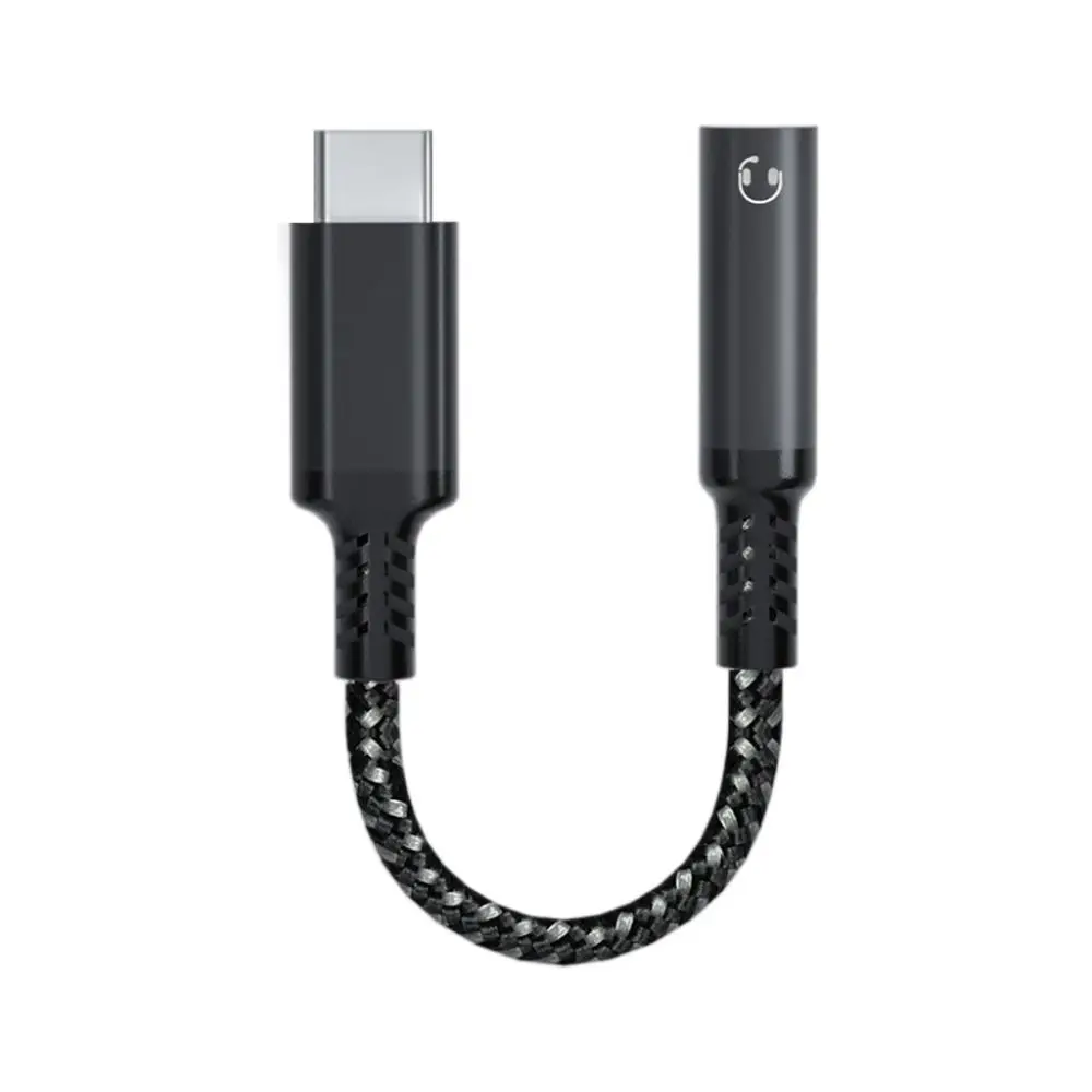 USB Type C Headphone Adapter Cable 3.5 Jack Audio Cable Type-c 3 5 Jack Audio Cable Braided Converter