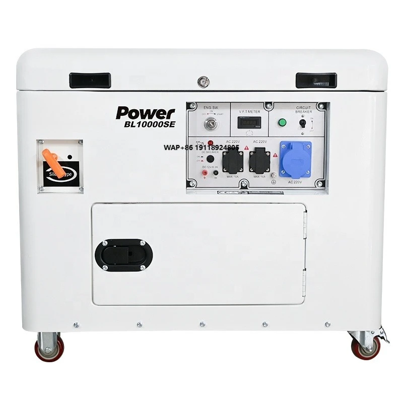 

Portable Generator 5kva 6kva 8kva 10kva 12kva All Copper Air-Cooled Super Silent Electrical Generators for Home 50/60hz
