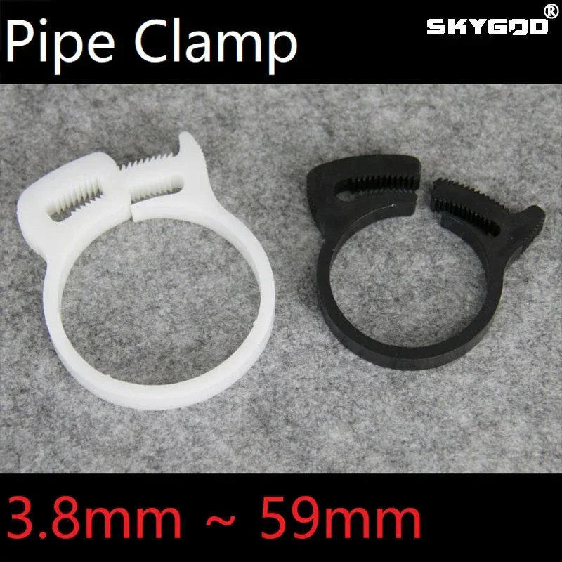 10pcs Hose Clamps 3.8~59mm Plastic Line Water Pipe Strong Clip Spring Cramps Fuel Air Tube Fitting  Fixed Tool