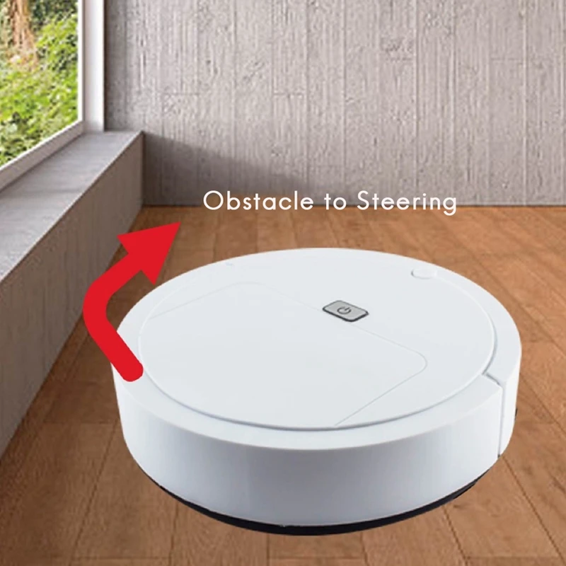 Rechargeable Smart Robot Vacuum Cleaner 3 In 1 Auto Smart Sweeping Dry Wet Mop Strong Suction Sweeper Plastic