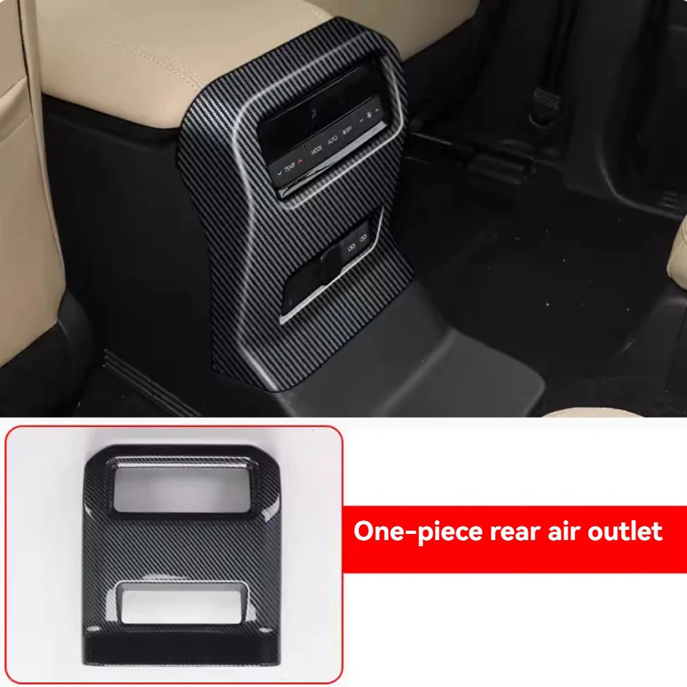 Super Sale Rear Exhaust Vent Anti-Kick Cover Car Air Outlet Accessories Rear Air Vent Cover for Toyota Prado LC250 2024 As Shown