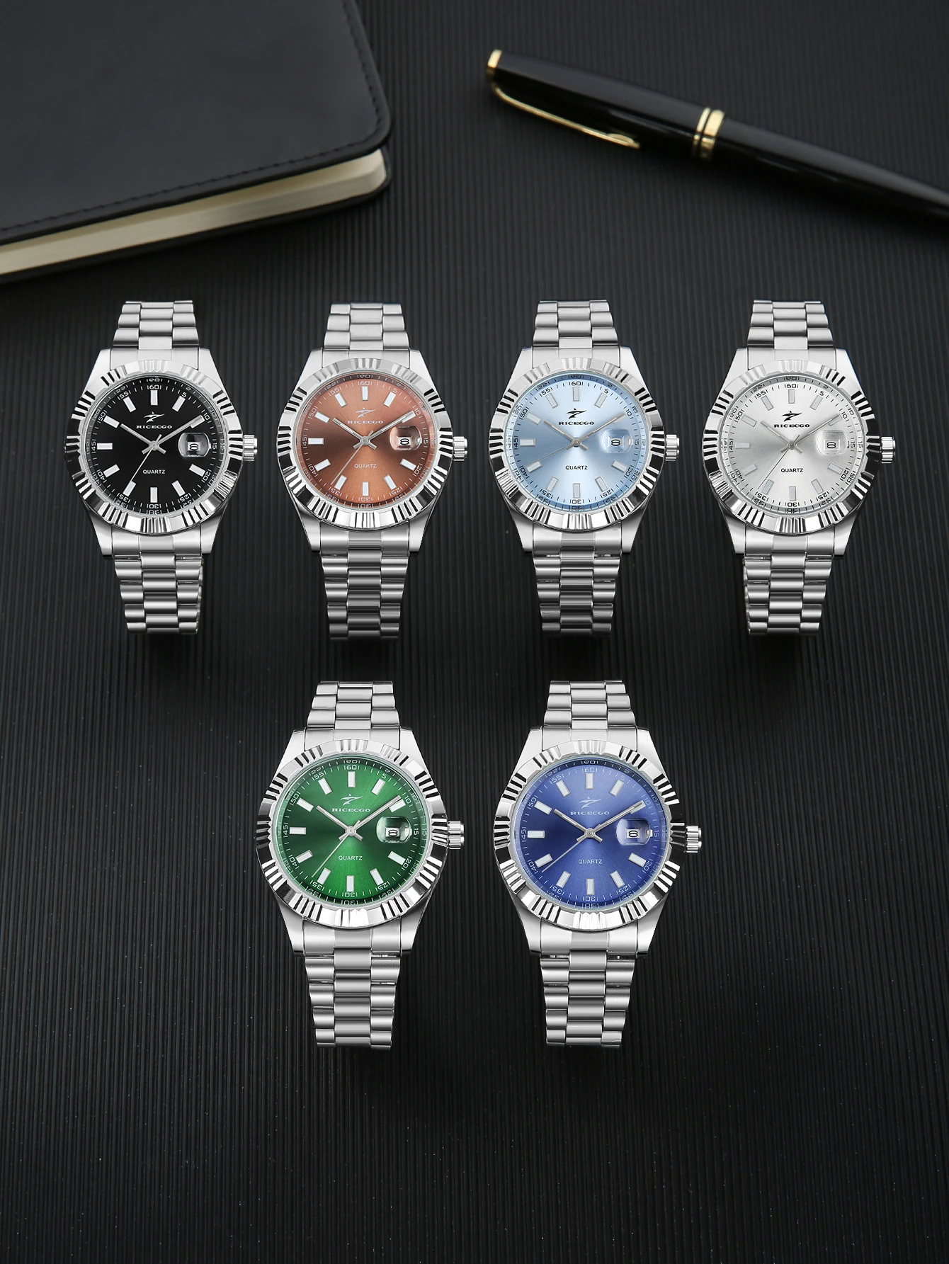 Men's Round Pointer Quartz Watch, Stylish and Durable Design, Suitable for Daily Wear, an Excellent Gift for Him