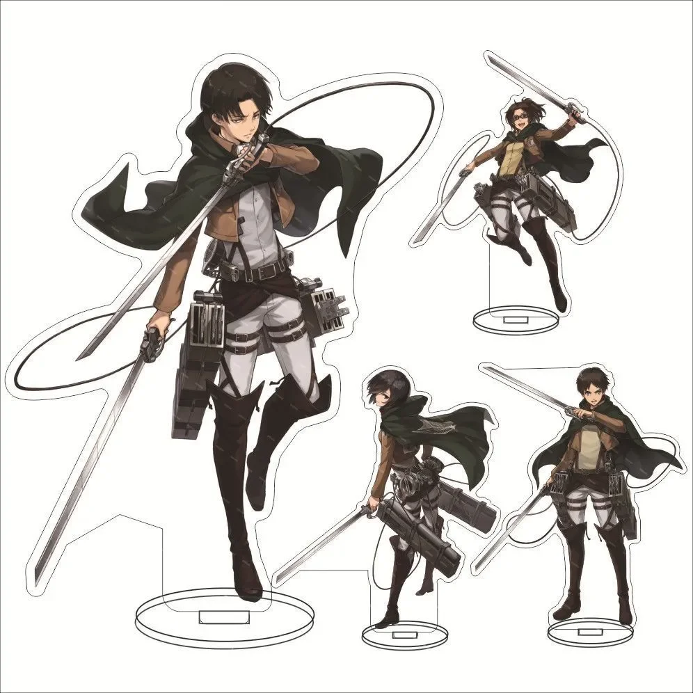 

Anime cartoon attack giant cosplay big standing card Allen soldier Mikasa acrylic ornament desktop youth acrylic