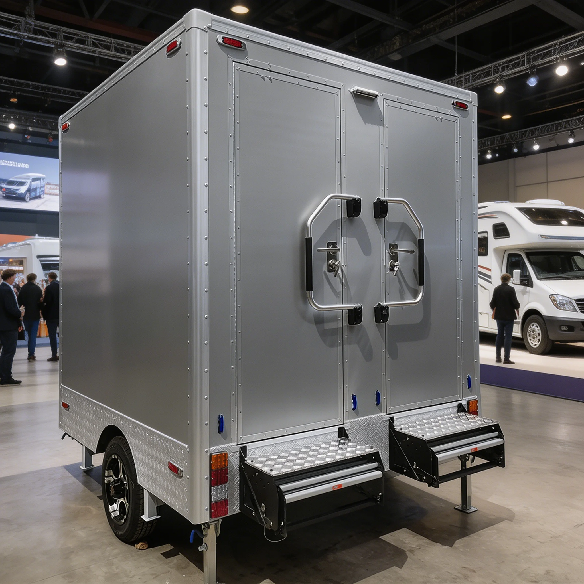 Customization 2 Stalls Vip Mobile Toilet Trailer Luxury Restroom Trailer Portable Bathroom Trailer for Outdoor Wedding