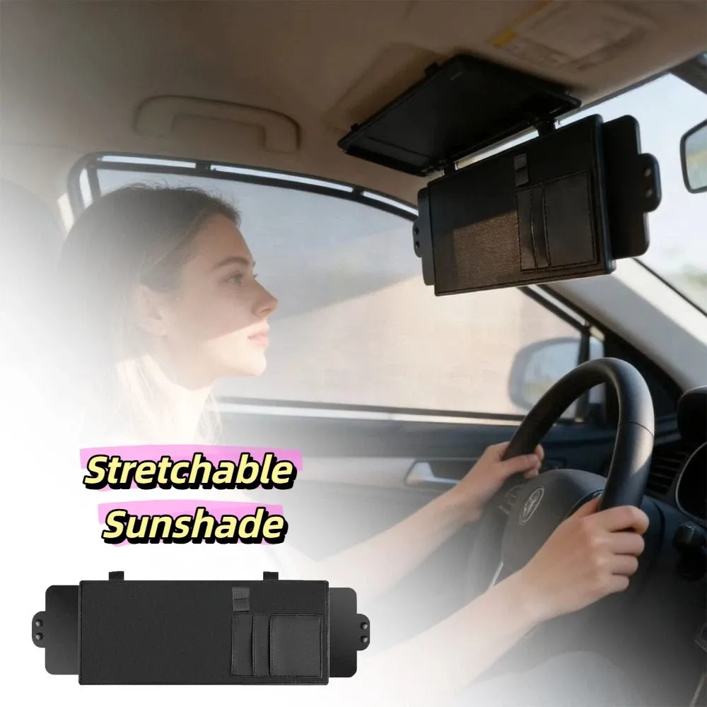 

Universal Car Sun Visor Extender Extension Plate Sunshade Cover Car Window Sunshade Anti-Glare Adjustable Anti-Glare Sun Blocker