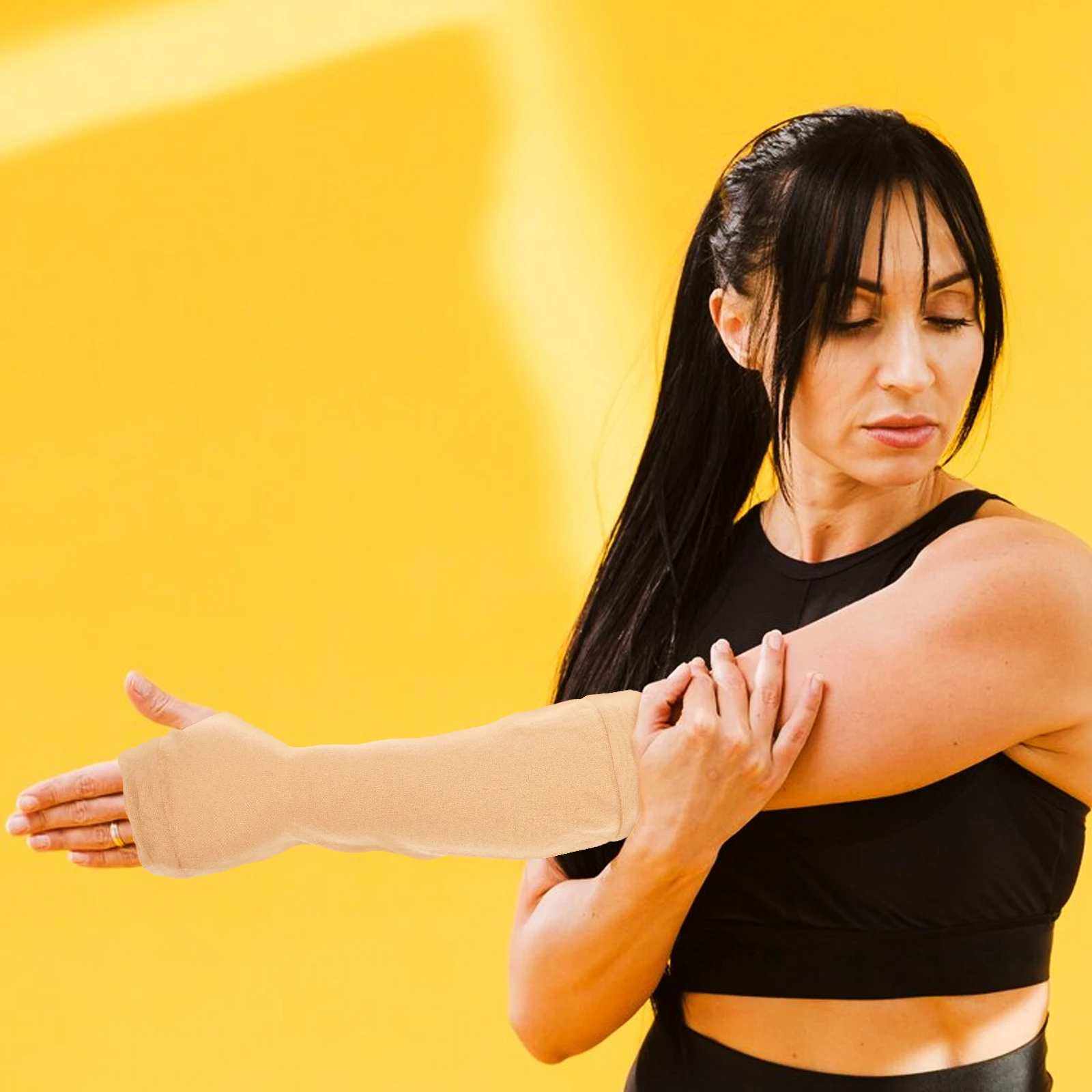 

Wrist Support Anti-wear Gloves Compression for Carpal Tunnel Athletic Fingerless Fitness