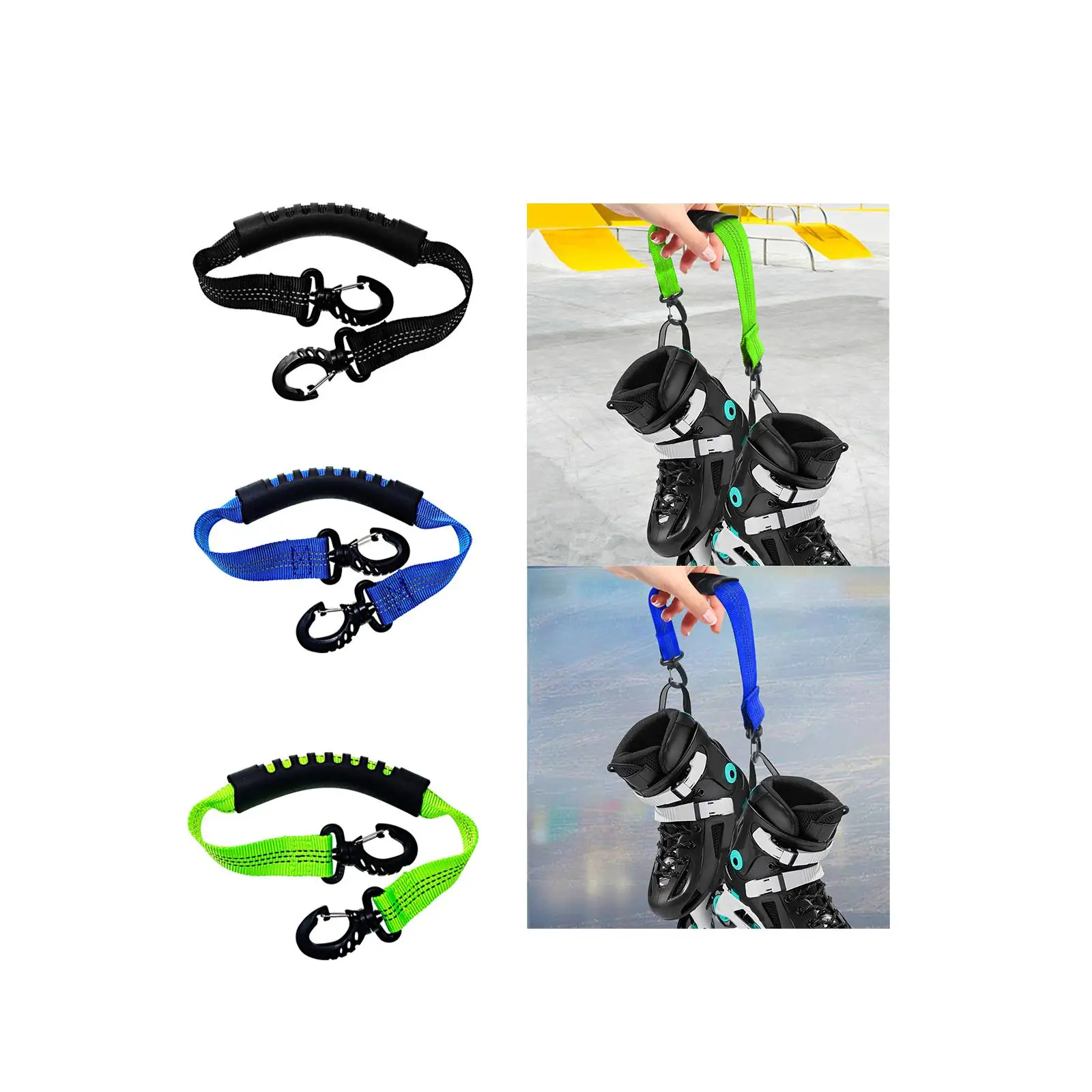 Sangle de patin à roulettes, sangle d'énergie pour chaussures de patin à roulettes en ligne, boucles pour hommes