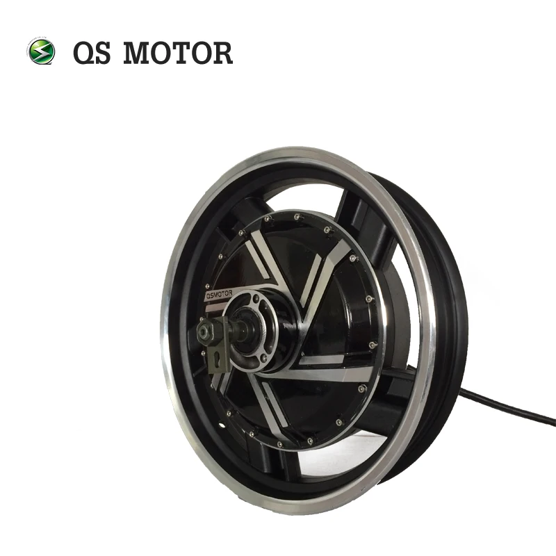 QS Motor 16*3.0inch 4000W 273 V3 48V-72V Brushless DC In Wheel Motor  Dual Shaft Hub Motor for Electric Motorcycle