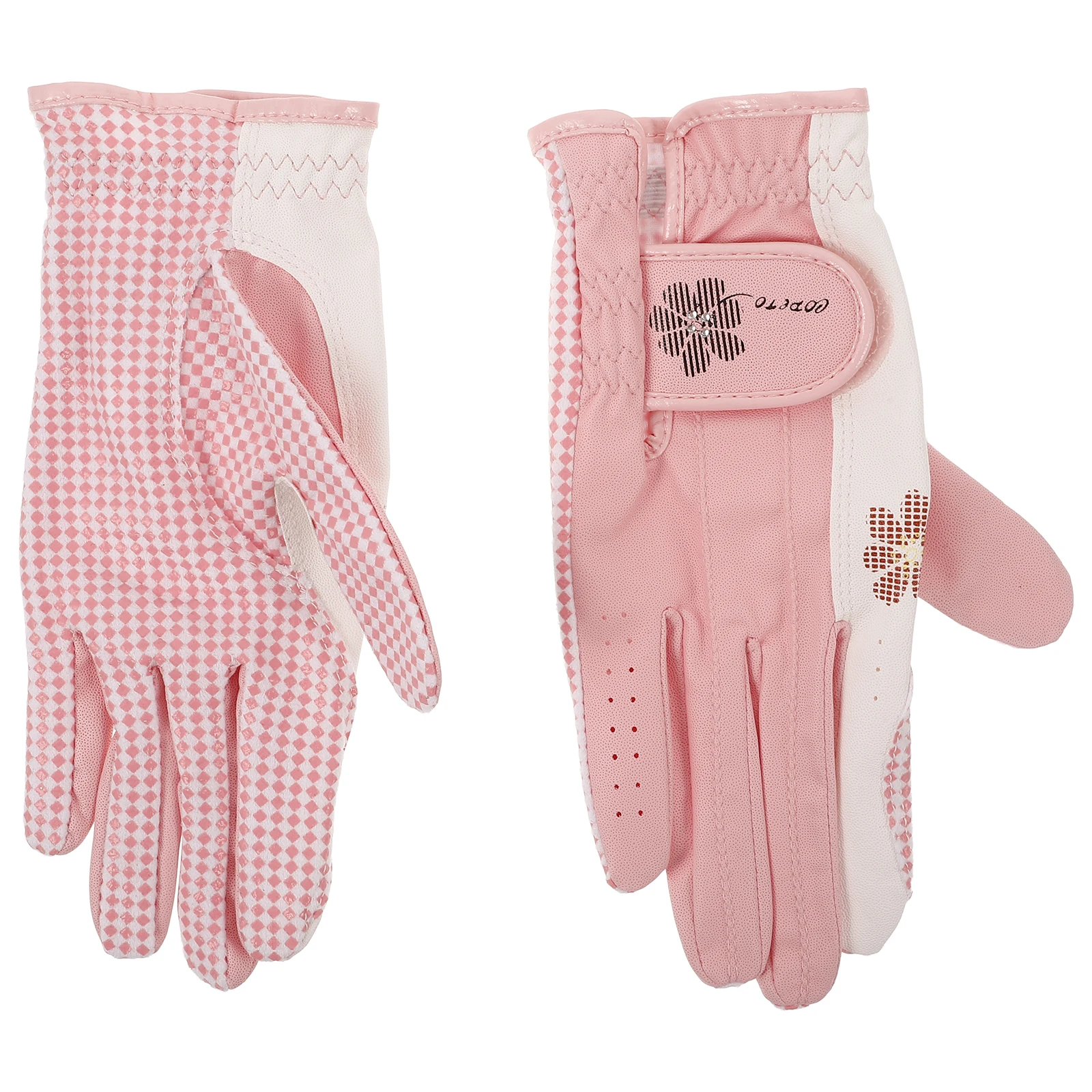 

1Pair Women's Golf Gloves Breathable Non-Slip Design for Better Grip Comfortable Fit for Female Golfers Stylish and