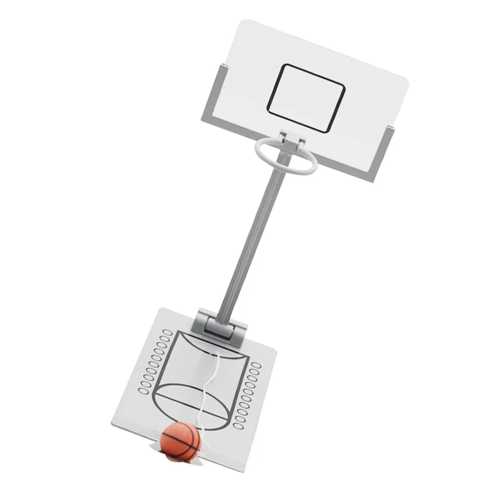 

1Pcs Mini Basketball Desktop Game Silver Finger Basketball Plaything Tabletop Challenge Improve Dexterity Coordination Hand