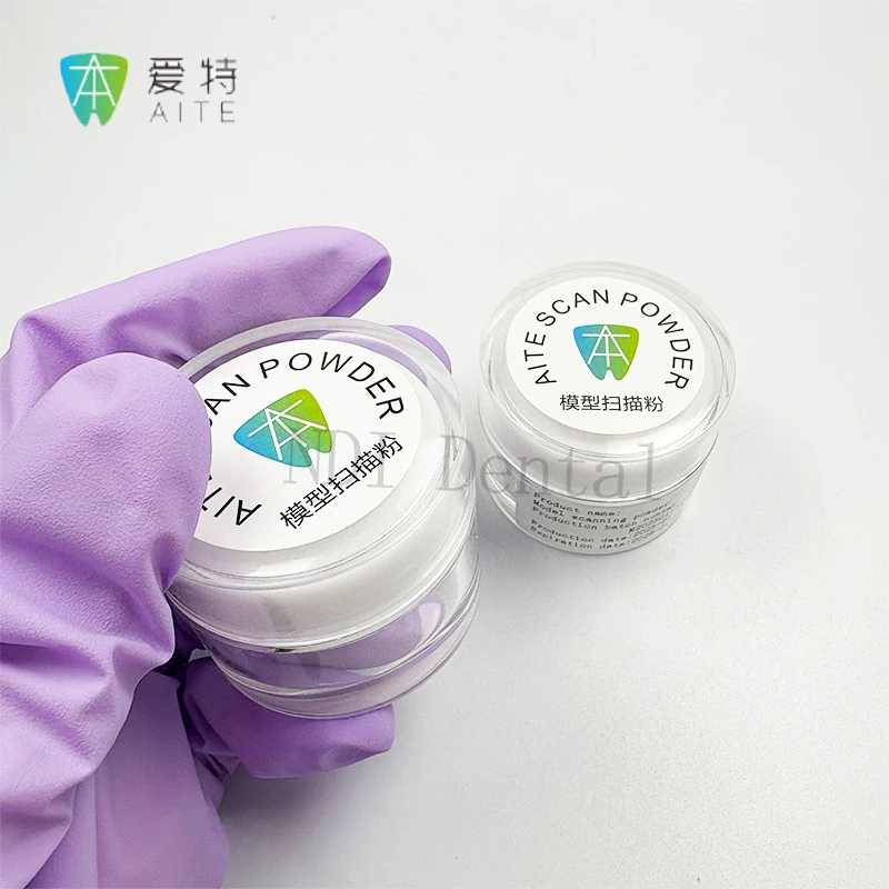

20g/box Anti-Reflective Scan Powder for Intraoral Digital Impressions for Preparation Surface for CAD CAM Scanning with brush