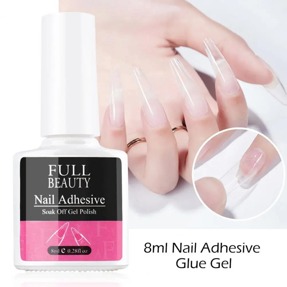 Excellent Rhinestones Nail Art Gel Nail Liquid Glue Extend Nails Glue Easy to Apply  Waterproof