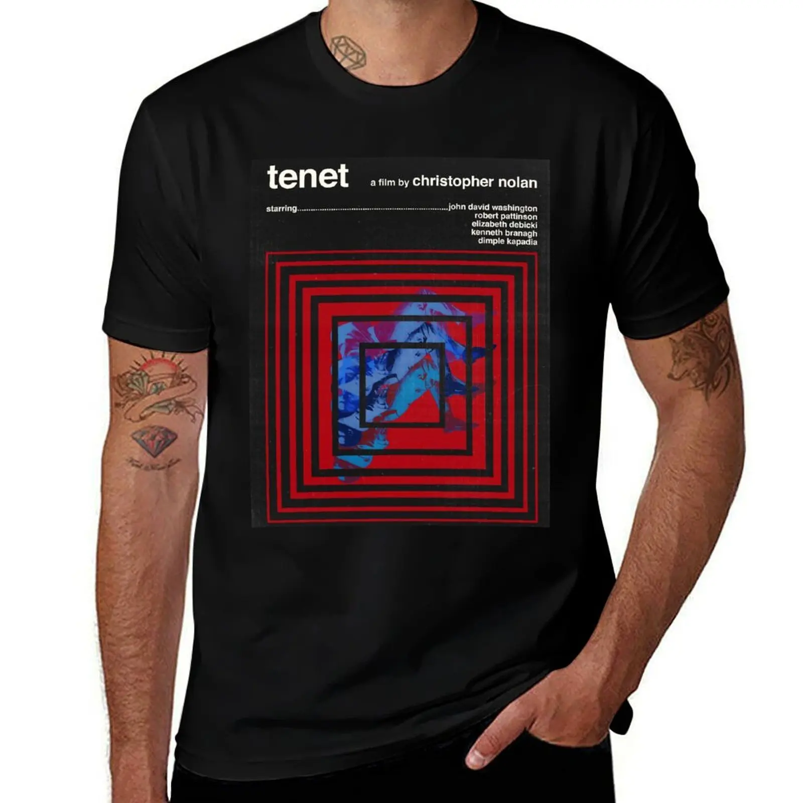 Tenet Poster T-Shirt Large Size Soft Cotton T-Shirt